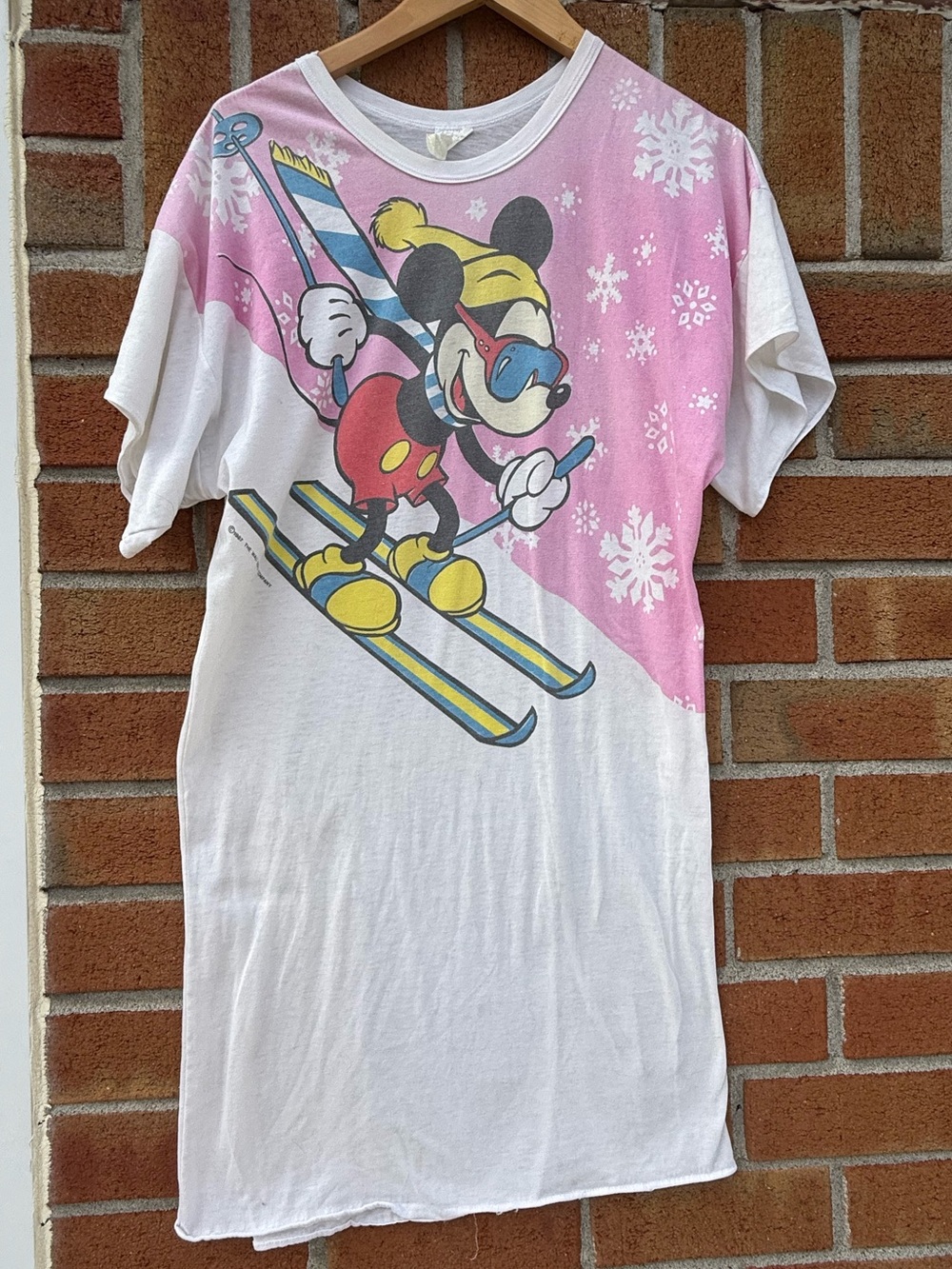 Mickey Mouse Ski Nightgown 1987